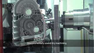 Complete machining of gearbox housings on a Heckert production line [upl. by Knowland40]