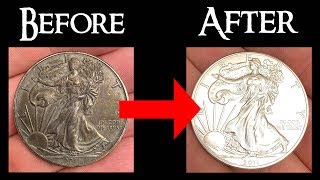 How to Clean Silver Coins at Home Cheap and Easy [upl. by Frech]