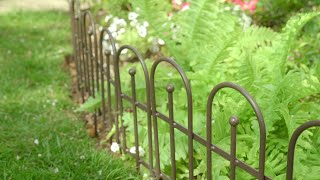 Iron Fence Wrought Iron Edging [upl. by Nalliuq]