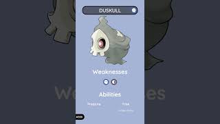 Duskull The Requiem Pokémon  Poképedia Gen 3 [upl. by Aramahs]