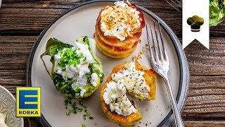 Egg Muffins selber machen  Frühstücksidee mit Bacon oder vegetarisch  EDEKA [upl. by Nairbo706]