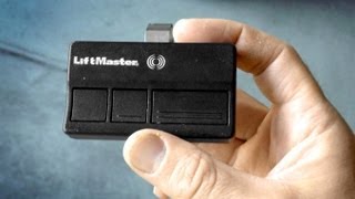 How to program a Garage Door Remote amp change battery LiftMaster Chamberlain [upl. by Nooj914]