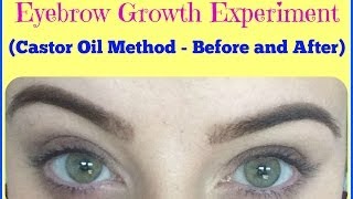 EXPERIMENT Does Castor Oil Make Eyebrows Grow Before and AFTER My Experience [upl. by Herries28]