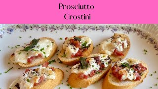 Easy Prosciutto Crostini Appetizer shorts [upl. by Llehsar]