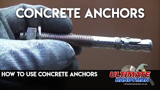 Concrete anchors [upl. by Nadeau]