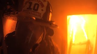 Firefighter Helmet Cam Clearbrook VA Structure Fire [upl. by Sawyor]