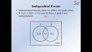 Solve4x Tutorials  Venn Diagrams  Part 3  Independent Events [upl. by Sane278]