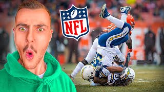 AUSTRALIAN REACTS to NFL BIGGEST HITS [upl. by Babbette]