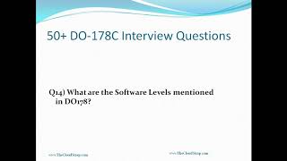 50 DO178C Interview Ques [upl. by Selhorst]