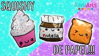 Haz SQUISHIES de PAPEL Super fáciles [upl. by Llerraf]