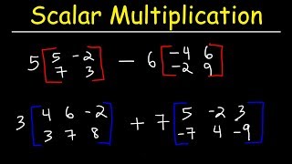 Scalar Multiplication of Matrices and Matrix Operations [upl. by River]