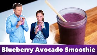 Keto Blueberry Avocado Smoothie Recipe  Eric and Karen Berg [upl. by Galen263]