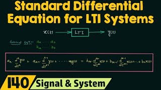 Standard Differential Equation for LTI Systems [upl. by Douglas]