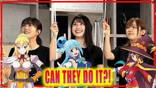 KonoSuba Voice Actors play games at Season 3 amp Spinoff Event  Part 1 [upl. by Enimrej]