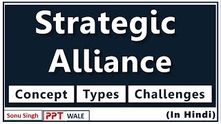 STRATEGIC ALLIANCE IN HINDI  Concept Types Challenges  Strategic Management  BBAMBABcom  ppt [upl. by Celin]