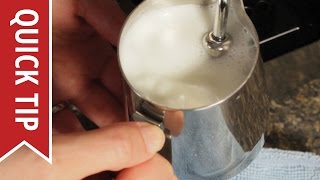 How to AutoFroth Milk for Lattes [upl. by Nodnyl]