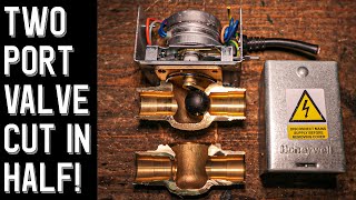 2 Port Central Heating Zone Valve CUT IN HALF Pt2 [upl. by Susej]