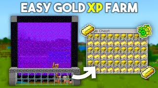 Minecraft Gold XP Farm 120 Tutorial in Bedrock [upl. by Eiramrebma92]