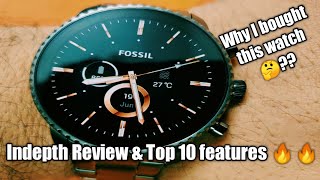 FOSSIL Gen 4 Explorist Smartwatch Review Indepth Analysis amp Top 10 features 🔥 English [upl. by Assiralk]