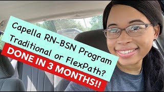 Capella RN to BSN Online Program Flexpath or Traditional [upl. by Melborn]