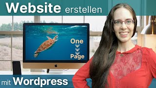 Wordpress Website erstellen  Tutorial in 12 Einfachen 🐬 Schritten für Anfänger  Deutsch [upl. by Gwenneth]