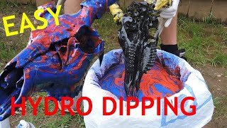 HOW TO Hydro Dip Deer Skull in SPRAY PAINT EASY amp CHEAP [upl. by Adlee]