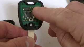 Peugeot two button key fob 206306 307406 Repair battery change Fix [upl. by Werby]