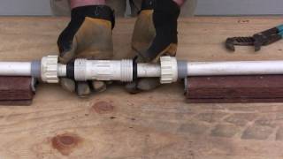 How to repair PVC pipe The Compression Fitting [upl. by Anuahsed869]