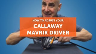 How to adjust your CALLAWAY MAVRIK driver [upl. by Ahsiya]