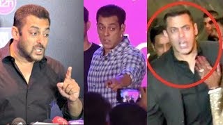 All Moments When Salman Khan Got ANGRY On Media  Salman Khan FIGHT With Media [upl. by Hgalehs]