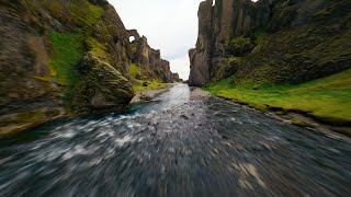 FPV Drone Flight through Beautiful Iceland Canyon [upl. by Eladnyl28]