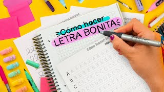 CÓMO TENER LETRA BONITA RÁPIDO  Haz Apuntes Bonitos ✄ Craftingeek [upl. by Fidelia]