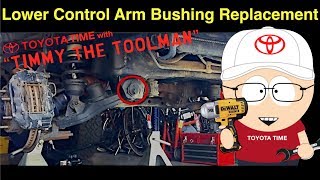 Front Lower Control Arm Bushing Replacement Part 1 [upl. by Damali545]