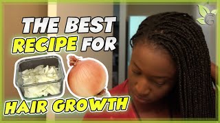 The BEST Onion Juice Recipe for Maximum HAIR GROWTH [upl. by Bent196]