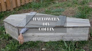 DIY Halloween Coffin Tutorial Reclaimed Wood [upl. by Mattah407]