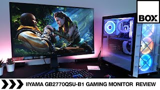 iiyama GB2770QSUB1 27quot Gaming Monitor Review  GMaster Red Eagle 165Hz [upl. by Emmie559]