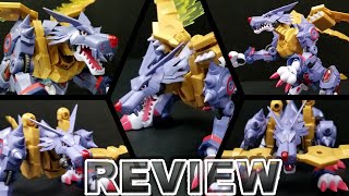 Digimon Figurerise Standard Amplified Metalgarurumon Review [upl. by Arekat767]