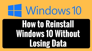 How to Reinstall Windows 10 Without Losing Data [upl. by Nirrac]