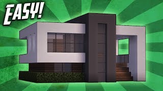 Minecraft How To Build A Small Modern House Tutorial 14 [upl. by Abehsat597]