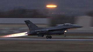 Powerful F16 Afterburner Takeoff [upl. by Kwok]