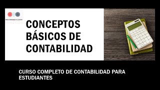 1 Conceptos Básicos de Contabilidad [upl. by Narag]