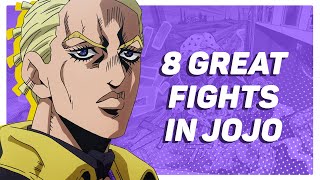 8 Great Fights in JoJos Bizarre Adventure [upl. by Waltner]