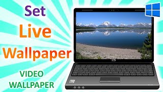 how to set live wallpaper on windows 10  laptop me live wallpaper kaise set kare  windows 10 [upl. by Oika565]