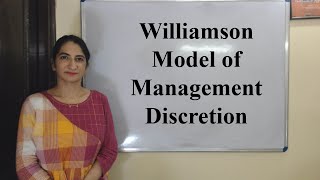 Williamson Model of Management Discretion [upl. by Aserehc]