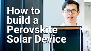 IMEC How to build a perovskite solar device  Research Spotlight [upl. by Arahsak]