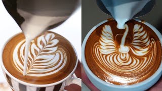 Amazing Cappuccino Latte Art Skills 2019 ❤️ [upl. by Donnell]