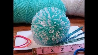 4inch pompom using folded paper [upl. by Haroppizt522]