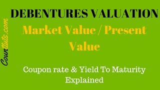 Debentures Valuation  Calculating Market Value PV of Debentures [upl. by Phelgon708]