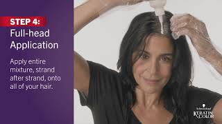 Schwarzkopf Color  How to Apply Keratin Color [upl. by Erdrich]