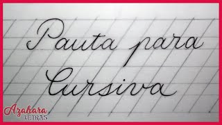 Pauta para caligrafía cursiva [upl. by Adnamma]